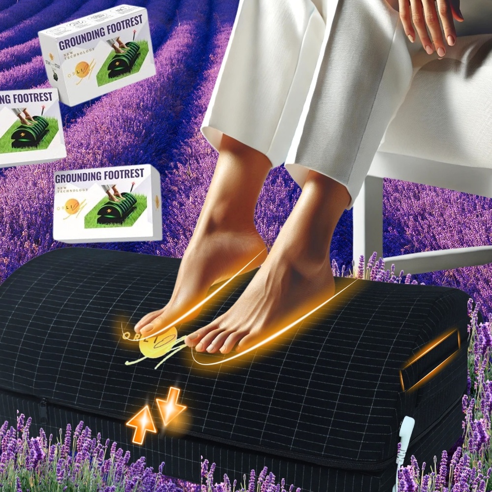 GROUNDING FOOT REST FOR A HEALTHY LEAVING